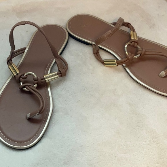 Montego Bay Club Tan Sandals with Slingback Strap - Picture 7 of 8